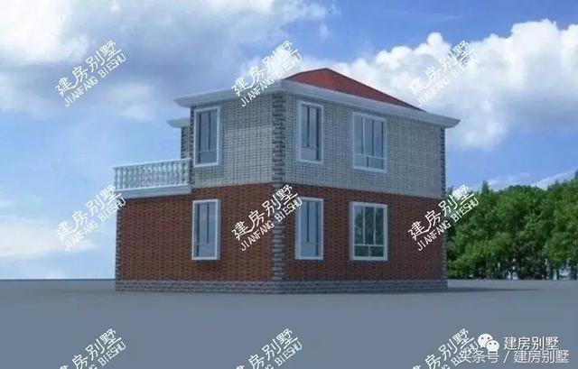 兩層別墅圖跟五六十萬的別墅相比絲毫不差，簡單實用