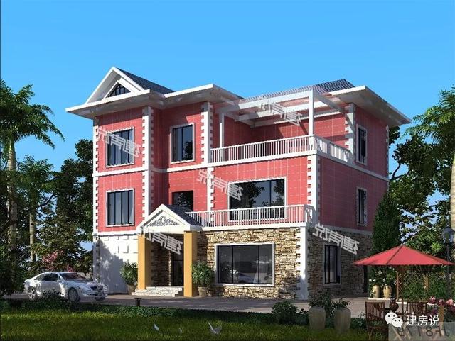 5款兄弟疊拼別墅圖，一人一層，其樂融融，平攤一戶也就15萬呢，巨劃算！