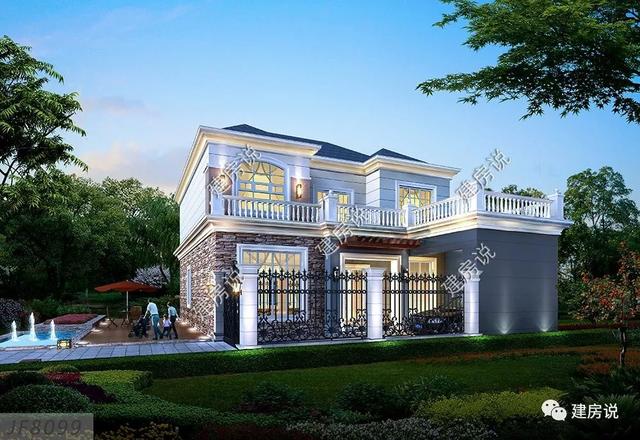 擁有一棟這樣豪華大氣的三層別墅，家庭幸福，人生美滿！