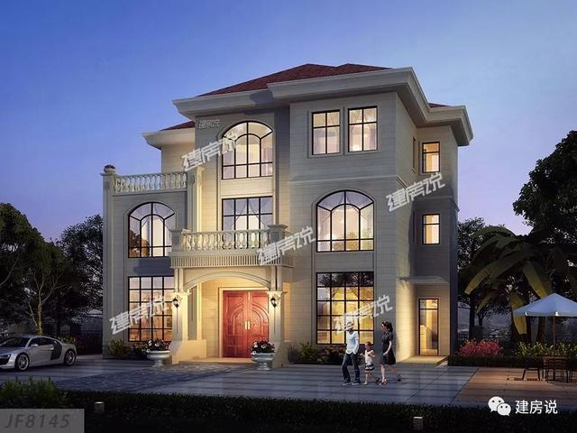 擁有一棟這樣豪華大氣的三層別墅，家庭幸福，人生美滿！