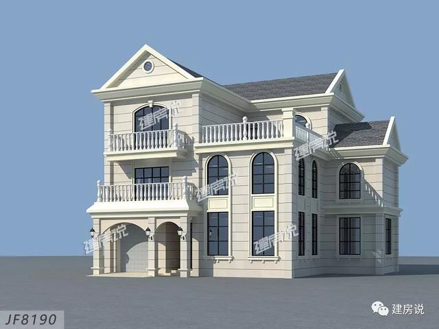 擁有一棟這樣豪華大氣的三層別墅，家庭幸福，人生美滿！