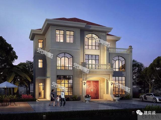 擁有一棟這樣豪華大氣的三層別墅，家庭幸福，人生美滿！