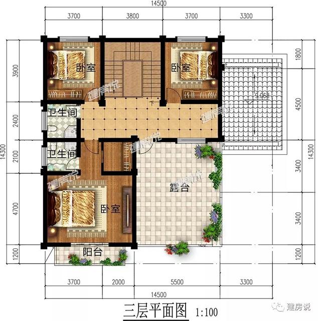 擁有一棟這樣豪華大氣的三層別墅，家庭幸福，人生美滿！