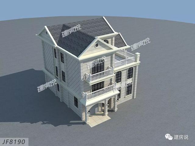 擁有一棟這樣豪華大氣的三層別墅，家庭幸福，人生美滿！