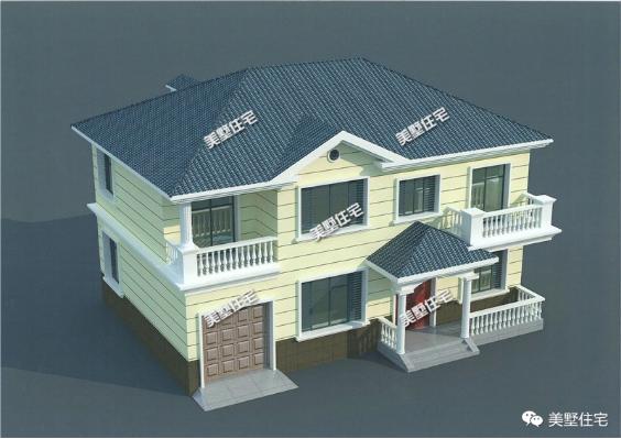 二層別墅14X9米，5室4衛(wèi)還帶車庫，超小進深也能造好房。