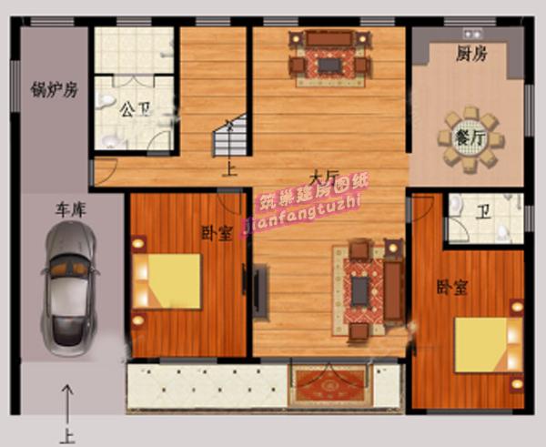 18x14米二層新農(nóng)村框架自建房，帶陽光房，簡約清新。