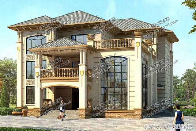 3套經(jīng)典別墅圖，外觀簡(jiǎn)約不單調(diào)，性價(jià)比超高，農(nóng)村蓋房首選戶型！