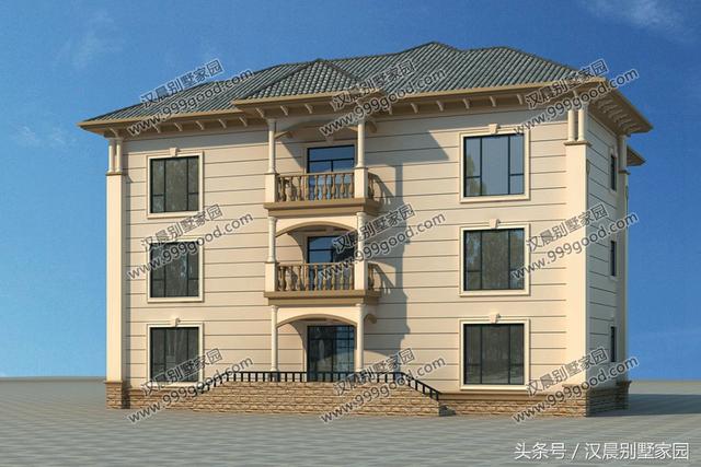 3套經(jīng)典別墅圖，外觀簡(jiǎn)約不單調(diào)，性價(jià)比超高，農(nóng)村蓋房首選戶型！