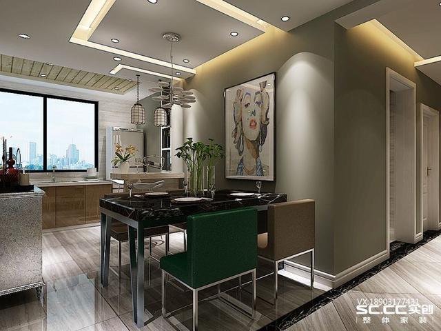 三室兩廳一衛(wèi)115㎡后現(xiàn)代風(fēng)格裝修效果圖，大氣時尚！