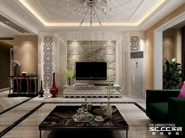 三室兩廳一衛(wèi)115㎡后現(xiàn)代風(fēng)格裝修效果圖，大氣時尚！