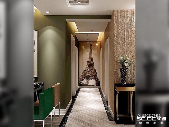 三室兩廳一衛(wèi)115㎡后現(xiàn)代風(fēng)格裝修效果圖，大氣時尚！