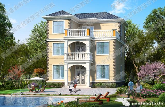 二層實用漂亮農村自建房，140㎡2廳5室?guī)梦?，造價25萬