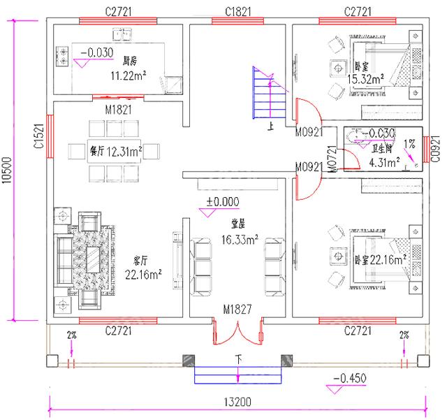 二層實用漂亮農村自建房，140㎡2廳5室?guī)梦?，造價25萬