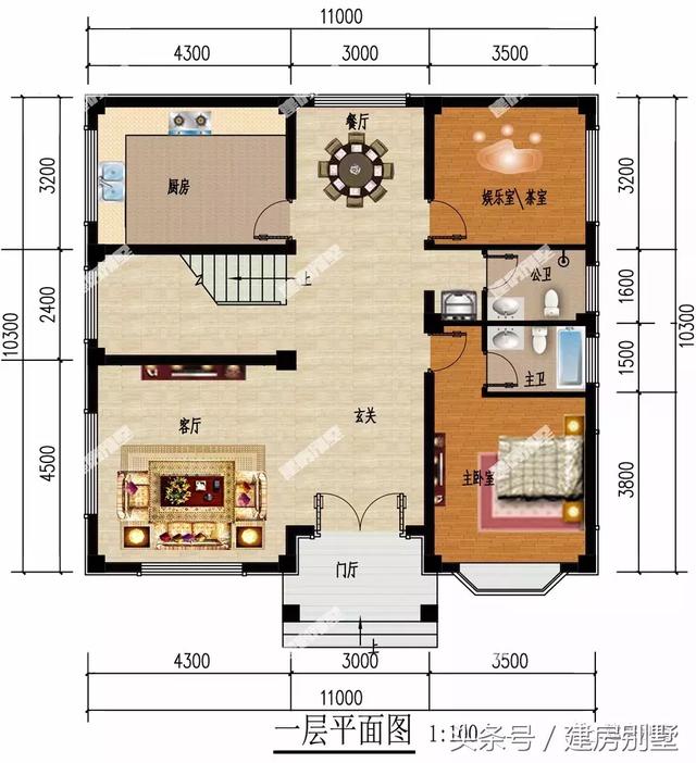帶飄窗和平屋頂設(shè)計的四層豪宅別墅設(shè)計圖，建了這么一套好房子，想想都很美好