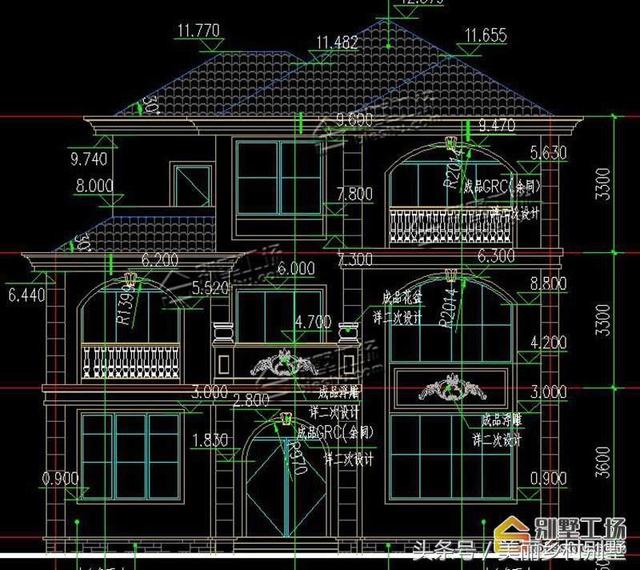 12X16.8米三層農(nóng)村自建別墅設(shè)計(jì)施工圖，小開間大進(jìn)深，對(duì)于建房來說是個(gè)不錯(cuò)的選擇！