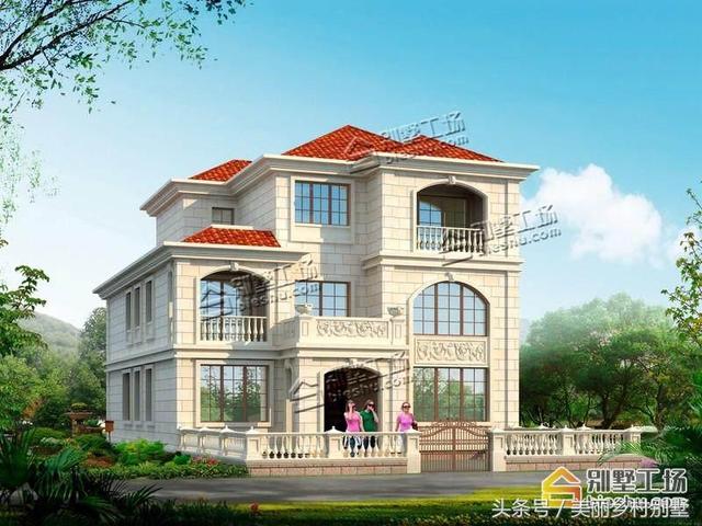 12X16.8米三層農(nóng)村自建別墅設(shè)計(jì)施工圖，小開間大進(jìn)深，對(duì)于建房來說是個(gè)不錯(cuò)的選擇！