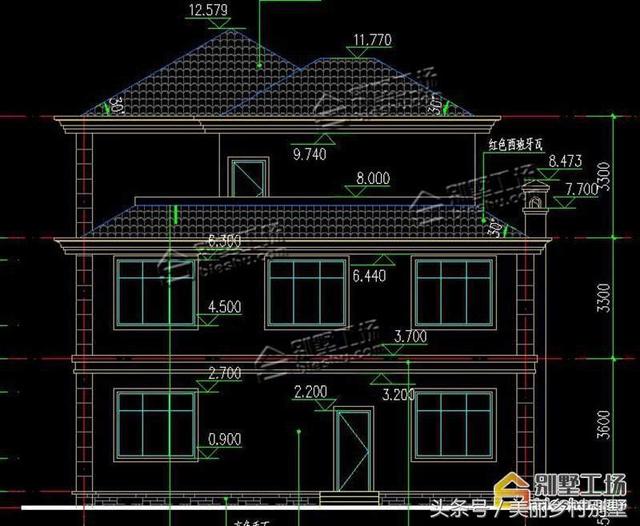 12X16.8米三層農(nóng)村自建別墅設(shè)計(jì)施工圖，小開間大進(jìn)深，對(duì)于建房來說是個(gè)不錯(cuò)的選擇！