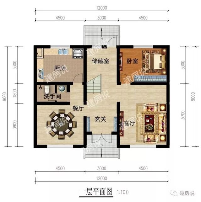 三款110平的農(nóng)村自建房設(shè)計圖紙，看了的人都一致好評