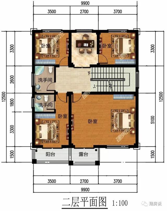 三款110平的農(nóng)村自建房設(shè)計圖紙，看了的人都一致好評