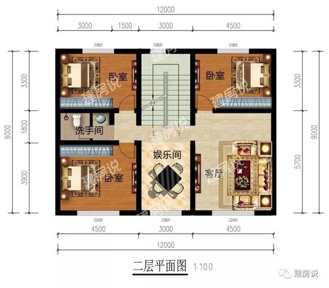 三款110平的農(nóng)村自建房設(shè)計圖紙，看了的人都一致好評