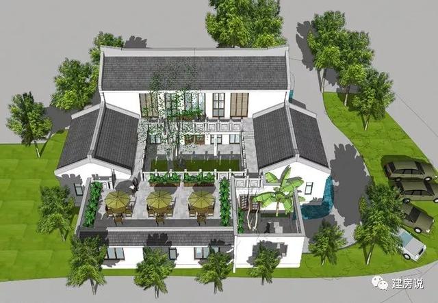 用一組別墅圖告訴你們，現(xiàn)在的中式四合院設計的真的不是一般的出彩