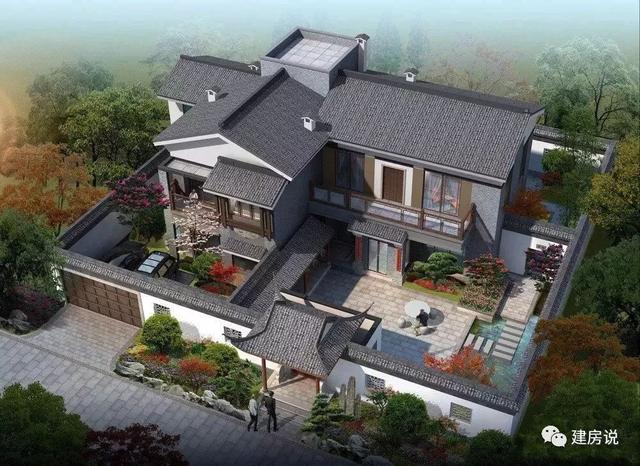用一組別墅圖告訴你們，現(xiàn)在的中式四合院設計的真的不是一般的出彩