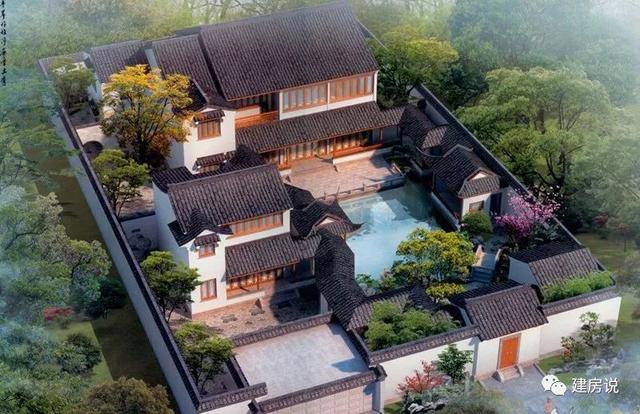 用一組別墅圖告訴你們，現(xiàn)在的中式四合院設計的真的不是一般的出彩