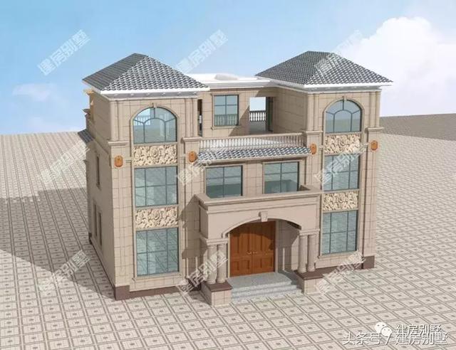 三層雙拼別墅設(shè)計圖，14.5×10米，住進去就是一種享受。