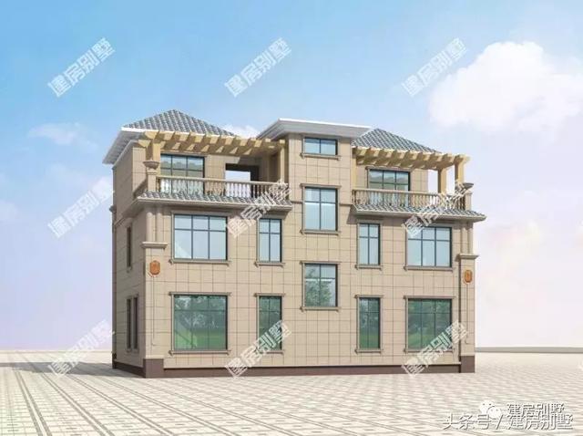 三層雙拼別墅設(shè)計圖，14.5×10米，住進去就是一種享受。