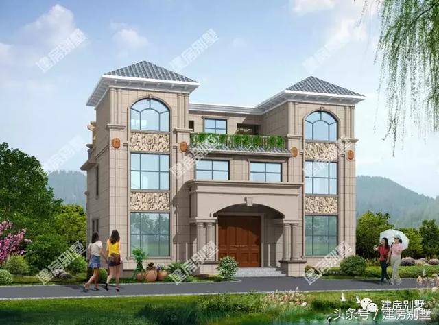 三層雙拼別墅設(shè)計圖，14.5×10米，住進去就是一種享受。