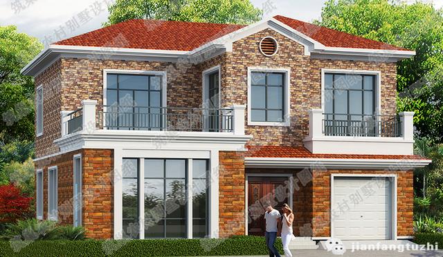 二層自建房，170㎡2廳5室?guī)к噹?kù)套間，外墻文化石裝飾！