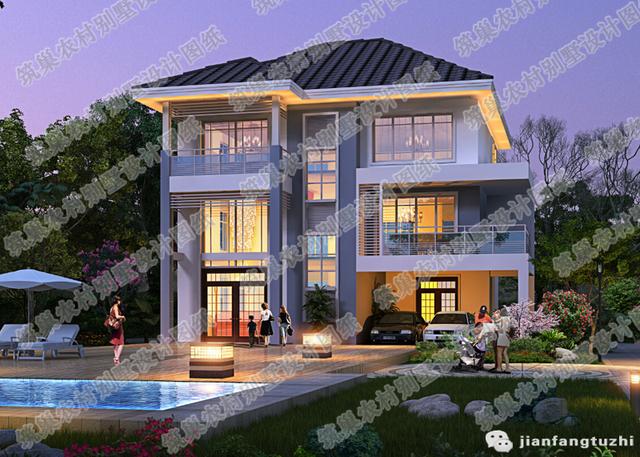 二層自建房，170㎡2廳5室?guī)к噹?kù)套間，外墻文化石裝飾！