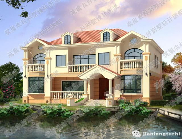 三層農(nóng)村自建房設(shè)計(jì)圖，3廳11室，帶棋牌室書房套房。