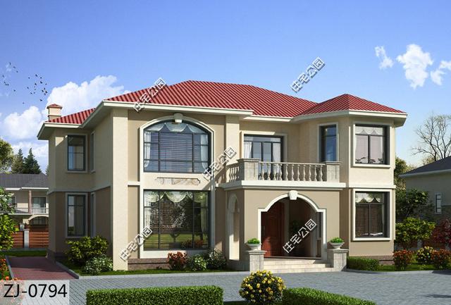 兩層農(nóng)村別墅，12×15米，挑空客廳堂屋，寬敞舒適的鄉(xiāng)村生活。