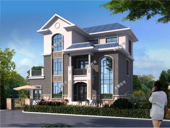 三層農(nóng)村新穎小別墅，13X11米，7室2廳帶書房，住著寧靜又舒心。