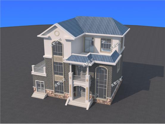 三層農(nóng)村新穎小別墅，13X11米，7室2廳帶書房，住著寧靜又舒心。