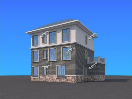 三層農(nóng)村新穎小別墅，13X11米，7室2廳帶書房，住著寧靜又舒心。