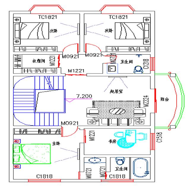 四層別墅設(shè)計圖，8×16米，帶商鋪健身娛樂室，簡約大氣。