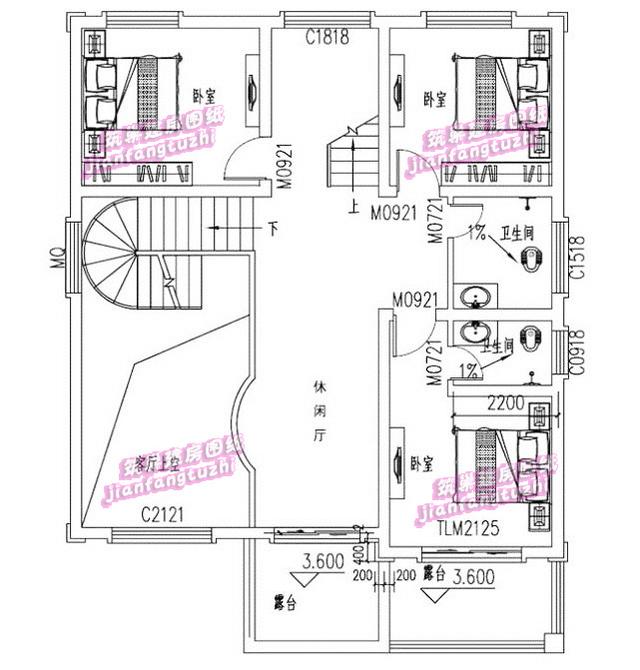 三層7房農村自建房，10*13米，經典又洋氣。