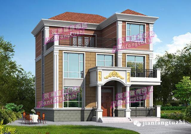 三層7房農村自建房，10*13米，經典又洋氣。