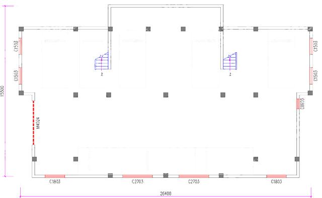 二層雙拼自建房，26×19米，造價(jià)110玩，帶地下室+堂屋+柴房+套房。