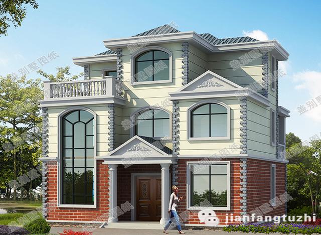 三層農(nóng)村自建房，2廳6臥帶堂屋+套房，占地120㎡，造價26萬，經(jīng)濟實用。