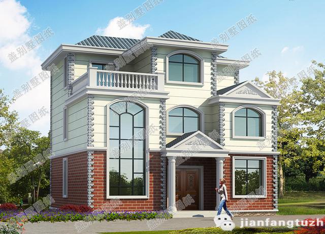 三層農(nóng)村自建房，2廳6臥帶堂屋+套房，占地120㎡，造價26萬，經(jīng)濟實用。