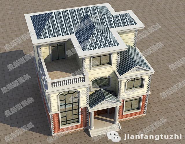 三層農(nóng)村自建房，2廳6臥帶堂屋+套房，占地120㎡，造價26萬，經(jīng)濟實用。