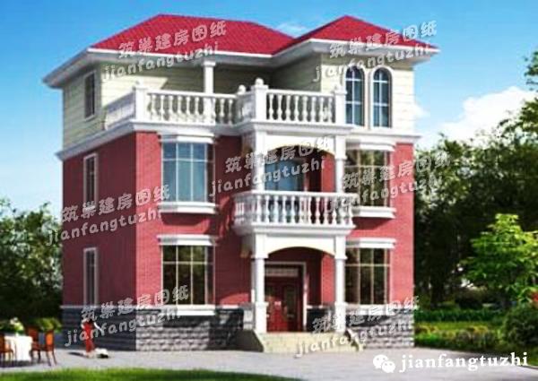 二層農(nóng)村自建房，9x12米，110平米，5臥2廳。