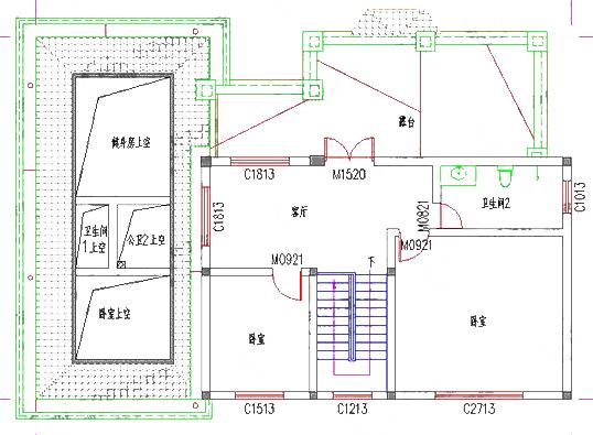 三層農(nóng)村自建房，16*11米，2廳7室?guī)Ы∩矸?套房，造價(jià)40萬(wàn)。