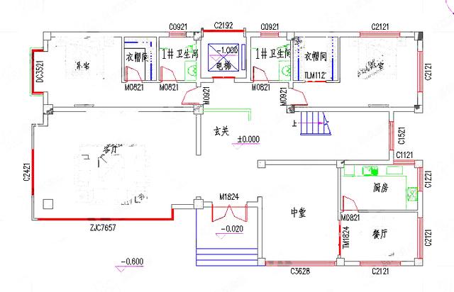 三層別墅設(shè)計(jì)圖，造價(jià)50萬，帶電梯+游泳池。