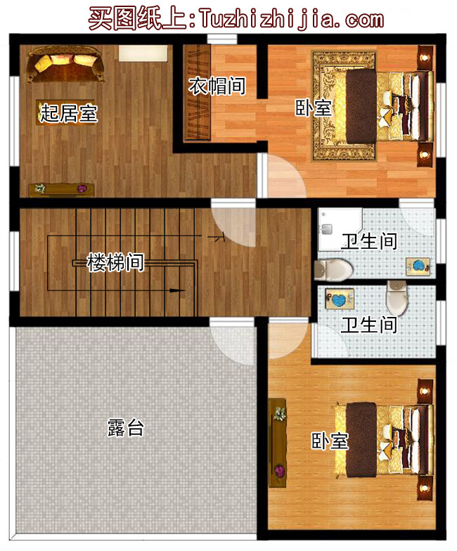 5套農(nóng)村三層房屋圖，主體15萬，不用攢錢都能建