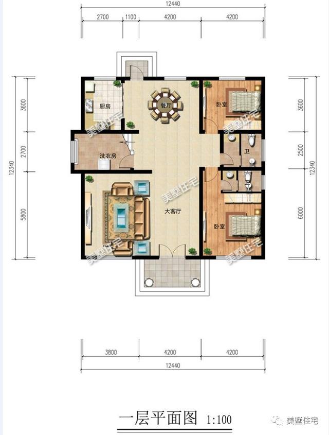 三層自建別墅，12X12米，造價(jià)30萬(wàn)，愜意田園生活，令人羨慕。
