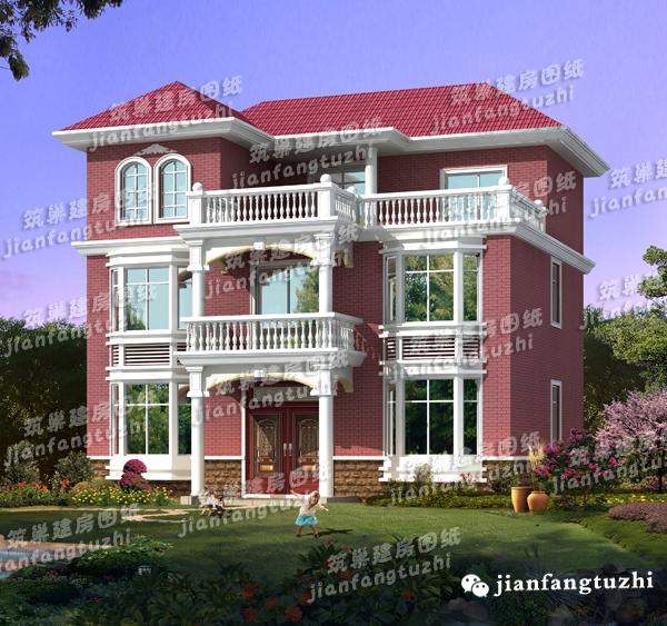 一層農(nóng)村別墅設(shè)計圖，2廳4臥，造價15萬，經(jīng)濟(jì)實用。